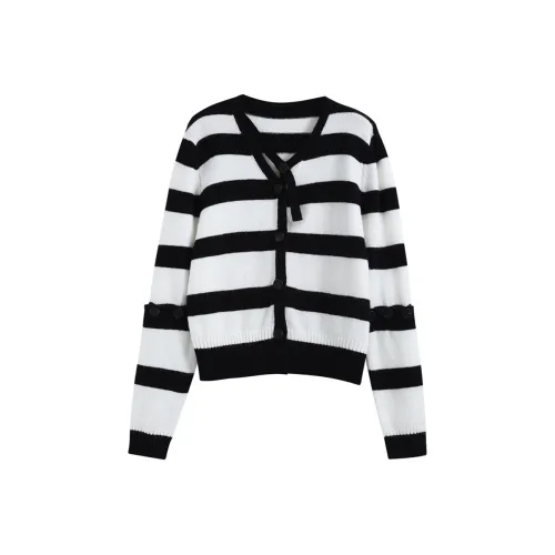 KLDINOR Sweater Women's Black White