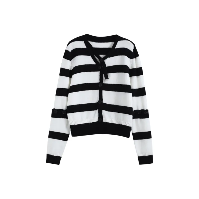 KLDINOR Sweater Women's Black White-0