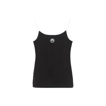 Marine Serre Moon Logo Ribbed Tank Top