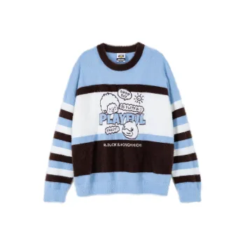 B.Duck Sweater Women's Blue White