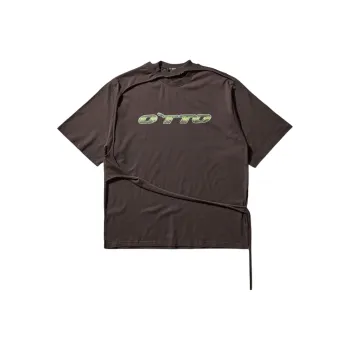 Ottolinger Oversized T Shirt With Flap 'Dark Brown'