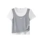 Light Heather Gray+Ecru