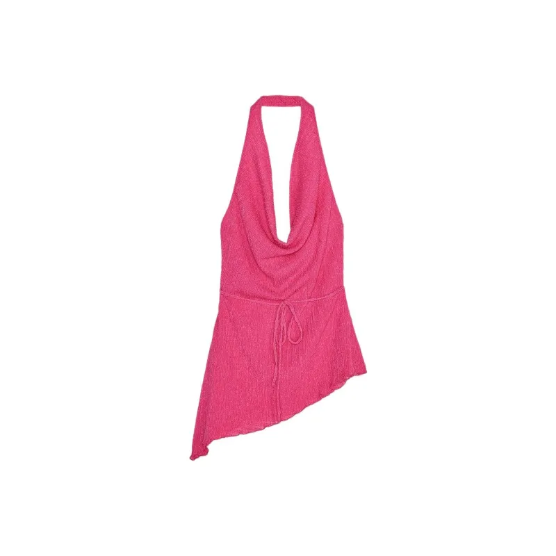 ZARA Tank Top Women's Dark Purple Red-0
