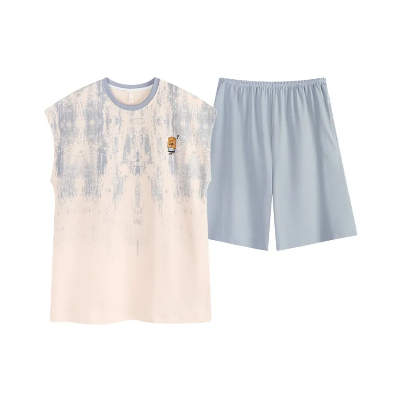 Qiao Ni Tong Pajama Set Men's Image Color-0