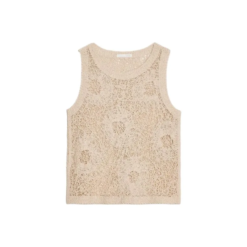 ZARA Tank Tops Women's Mustard-0