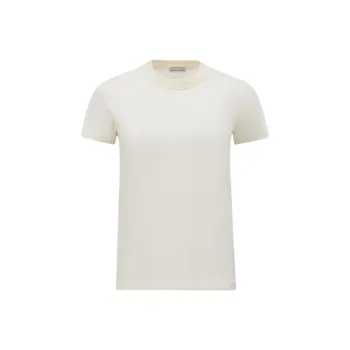 Moncler Crochet detail Cotton T shirt