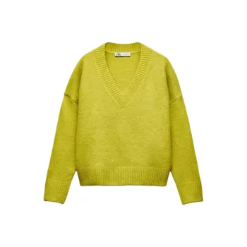 ZARA Sweater Women's Orange Yellow