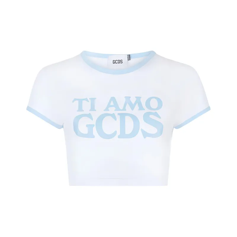 GCDS T Shirt Women's Light Blue-0