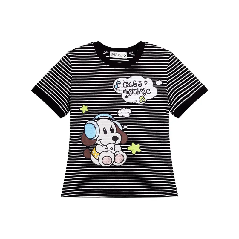 BEAR UNION T Shirt Women's Black-0