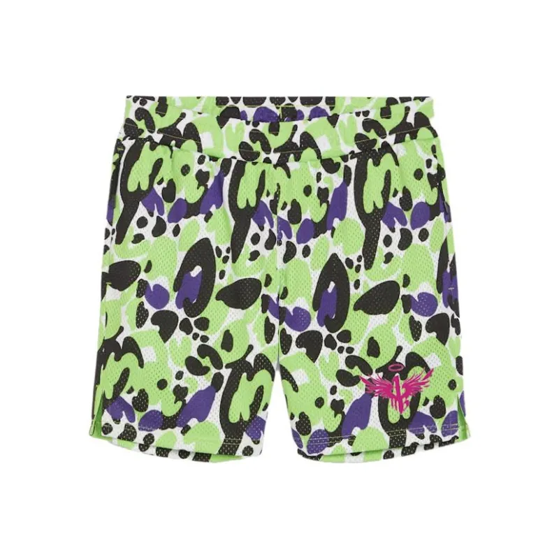 PUMA MELO X TOXIC Basketball Shorts Men's Green-0