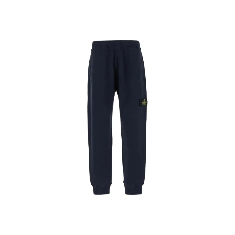 STONE ISLAND Logo Patch Tapered Leg Sweatpants-0
