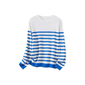 Vidolas Sweater Women's White/Dazzling Royal Blue