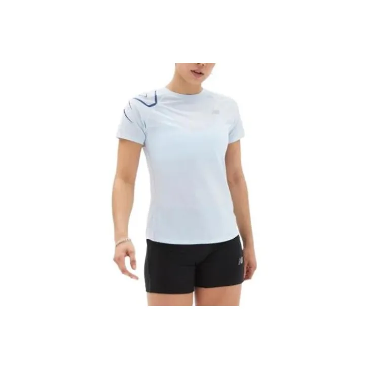 New Balance T Shirts Women's Light Blue-0