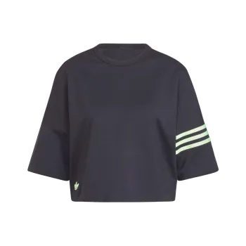Adidas Originals Drop Shoulder Sleeve T Shirt Women's Black