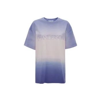 JW Anderson Tie Dyed Logo Embroidered T Shirt