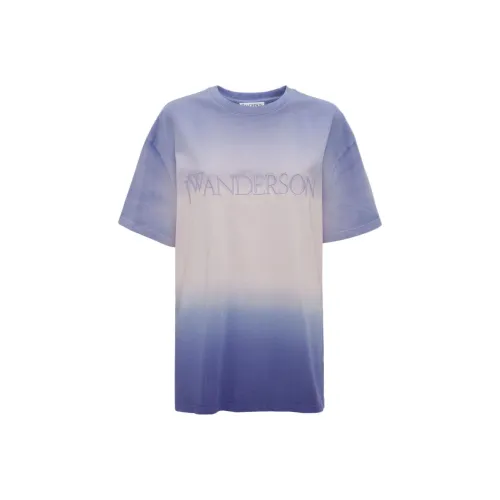 JW Anderson Tie Dyed Logo Embroidered T Shirt