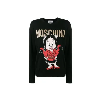 MOSCHINO Loose Fit Sweater Women's Black