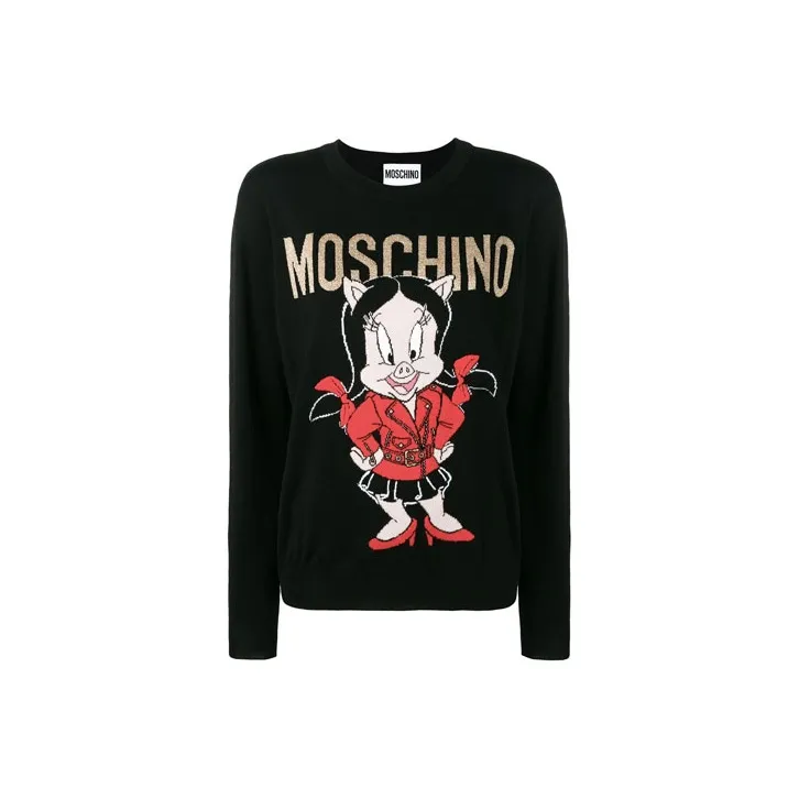 MOSCHINO Loose Fit Sweater Women's Black-0