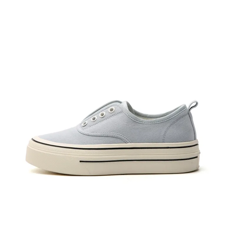STELLA WEISZ Abrasion Resistant Height Increasing Low Top Canvas Shoes Women's-4