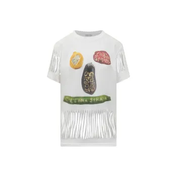 COLLINA STRADA Drop Shoulder Sleeve T-Shirt Women's Multicolor