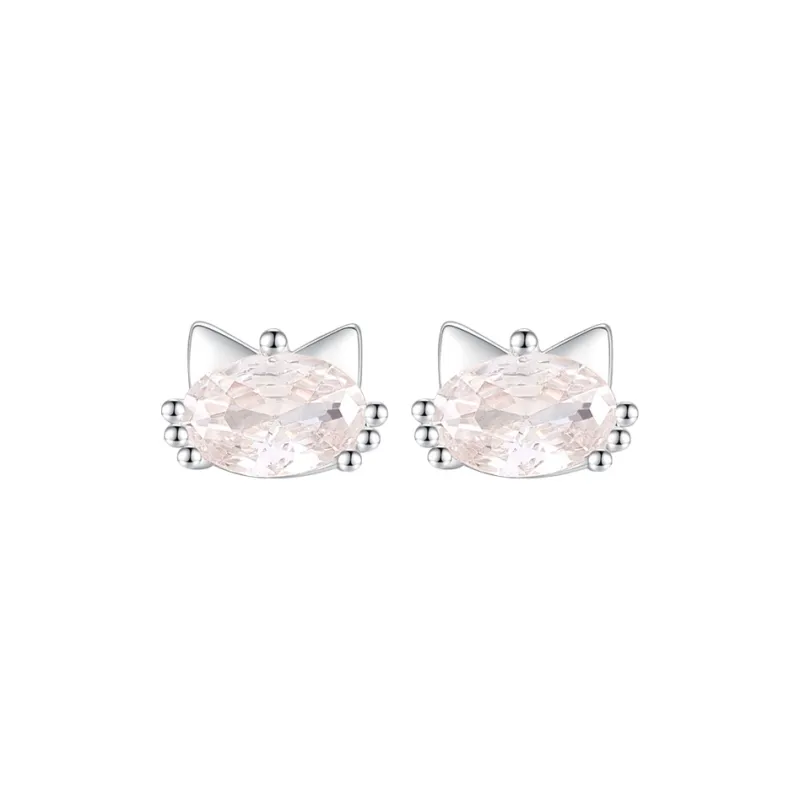Lady Go S999 Fine Silver Stud Earrings Women's-1