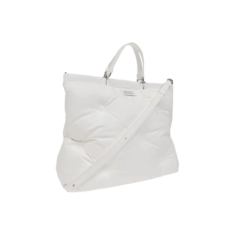 Maison Margiela Sheepskin Tote Bag, Shopping Bag, Shoulder Bag, Crossbody Bag, Handbag Women's White-1
