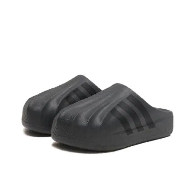Adidas Originals AdiFOM SUPERSTAR MULE Abrasion Resistant Slip Resistant Closed Toe Slippers Unisex Black-2