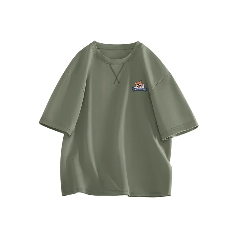 Cotton Gene Drop Shoulder Sleeve T Shirt Unisex-16