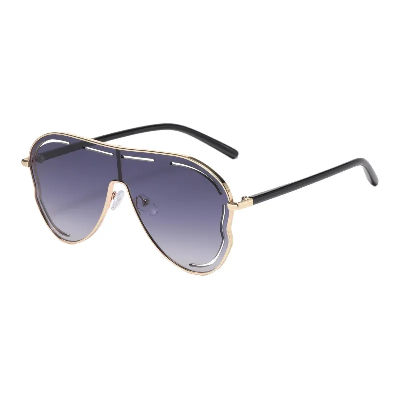JEANSWEST Metal Irregular Shape Sunglasses Unisex-2