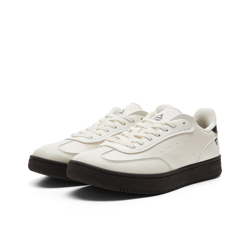 PEAK Coverage, Cushioning, Lightweight Low Top Skateboard Shoes Women's Milk White Gray-2