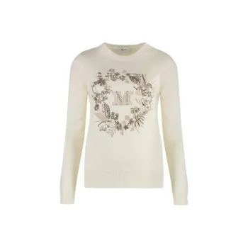 MaxMara Logo Embellished Crewneck Jumper