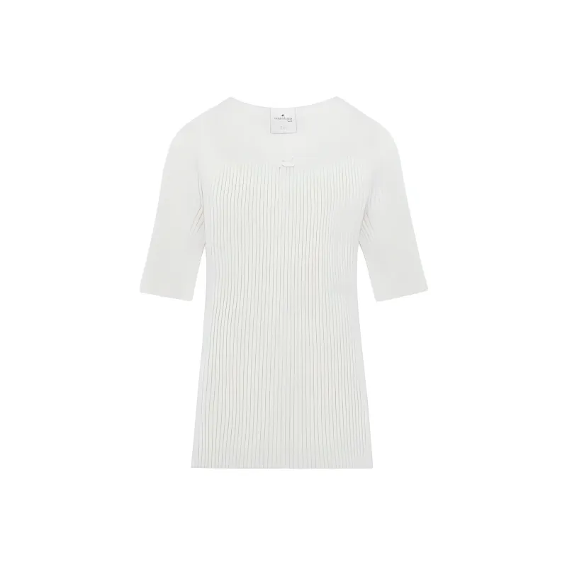 COURREGES Solar Crewneck Short Sleeved Jumper-0
