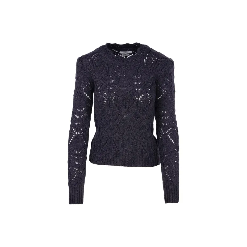 ISABEL MARANT FW22 Fitted Sweater Spring And Autumn Women's Blue-0