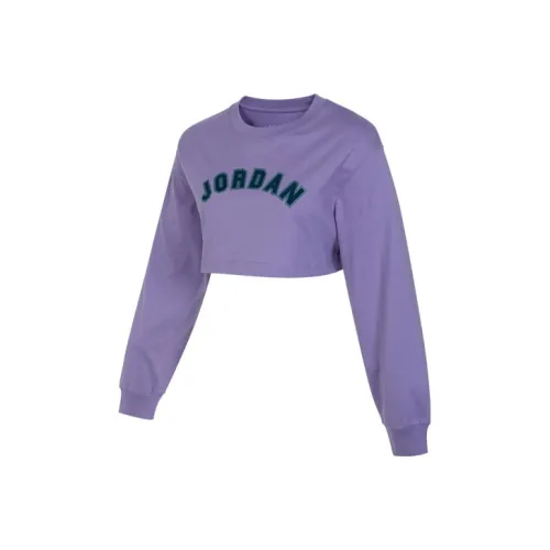 JORDAN Crop Tops Women's Purple