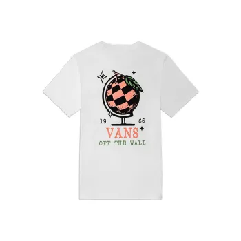 Vans Set in Sleeve T Shirt Women's White
