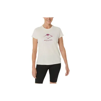 Asics FujltraIl Logo ShortSleeve Top T Shirt Women's White