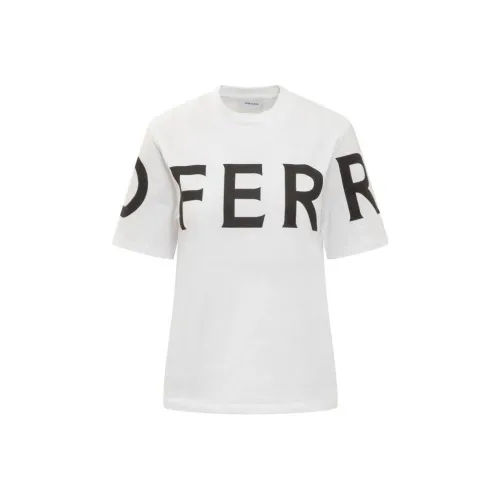 Ferragamo Logo Printed Crewneck T Shirt