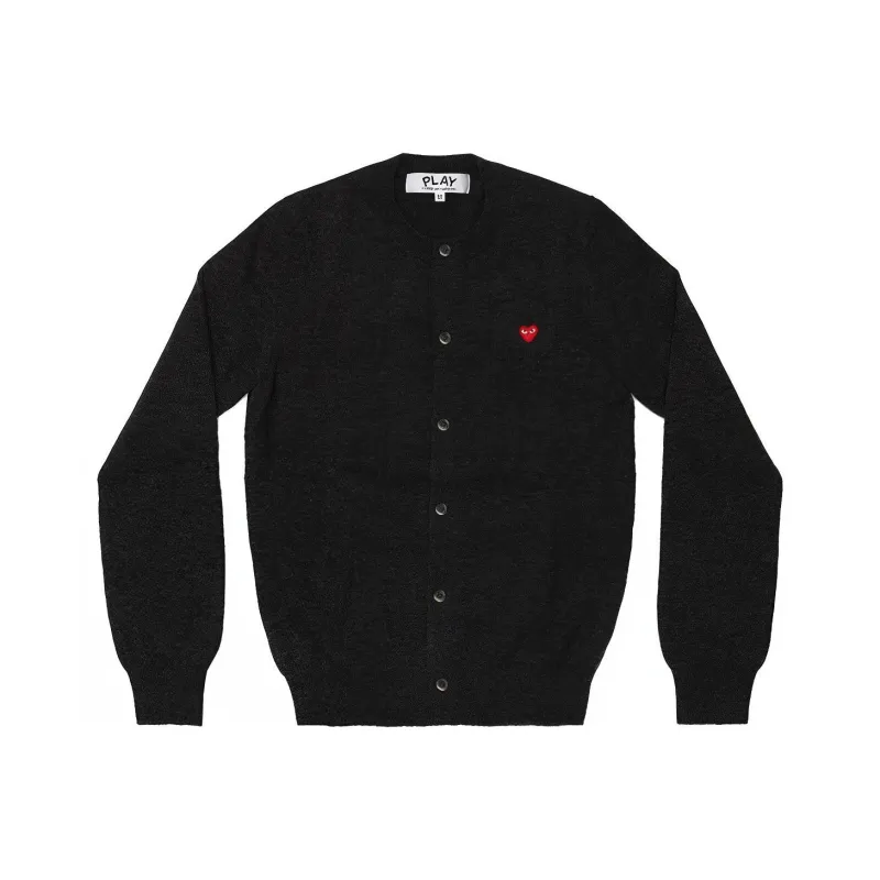 CDG Play Sweaters Women's Charcoal Gray-0