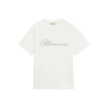 Blumarine Logo appliqué T shirt