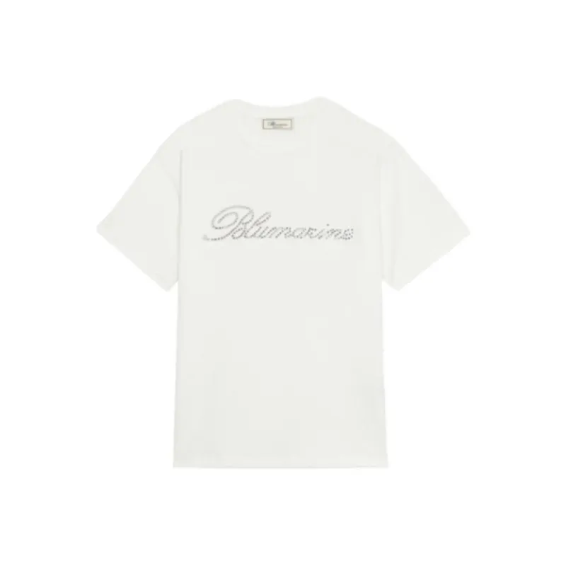 Blumarine Logo appliqué T shirt-0