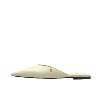 Jimmy Choo Closed Toe Slippers Women's Beige