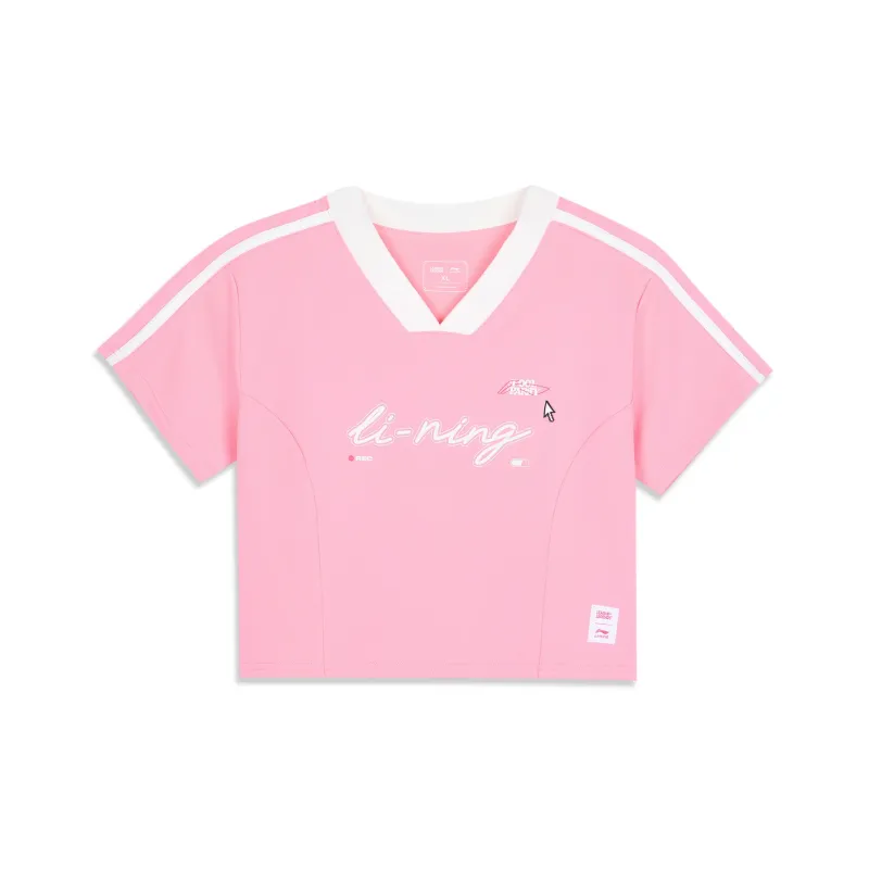 LiNing x LEAGUE OF LEGENDS Sports Life Collection T Shirt Women's Morning Light Pink-0