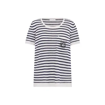 DIOR T-Shirts Women's Navy