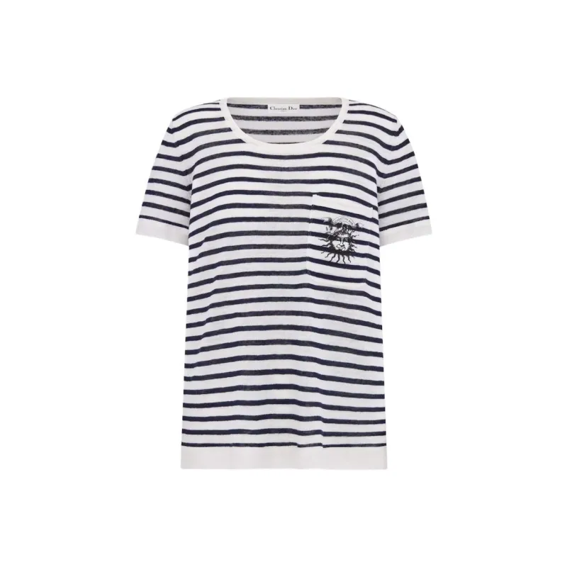 DIOR T-Shirts Women's Navy-0