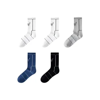 H YXIANG Mid Calf Socks Unisex 5 Pack