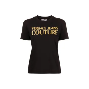 VERSACE JEANS COUTURE Logo Printed Crewneck T Shirt