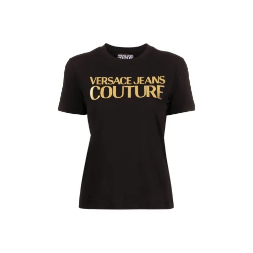 VERSACE JEANS COUTURE Logo Printed Crewneck T-Shirt