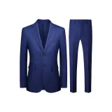 Blue[Business Suit Top+Business Suit Pants]