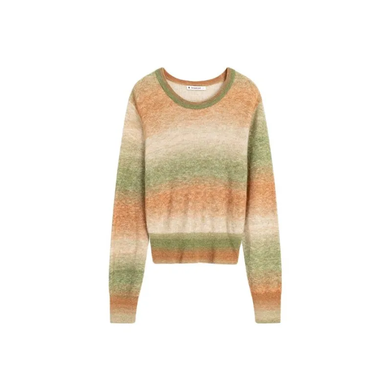 Broadcast Sweaters Women's Garo Color Stripe-0
