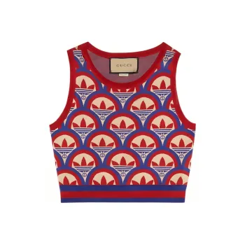 GUCCI X Adidas Jacquard Top Red/Blue